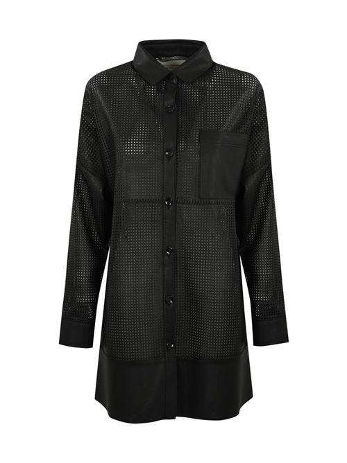 Camicia Swap Silk in pelle Nero LEATHER AUTHORITY | SWAP SILKPERFO